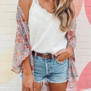 American Eagle Floral Kimono